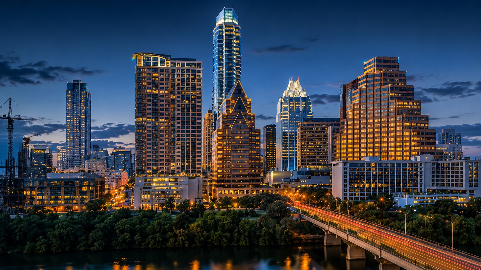 Austin skyline at dusk